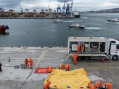 İzmir Limanında gaz sızıntısı senaryolu tatbikat